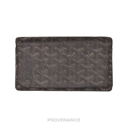🔴 Goyard Richelieu Long Wallet - Black Goyardine