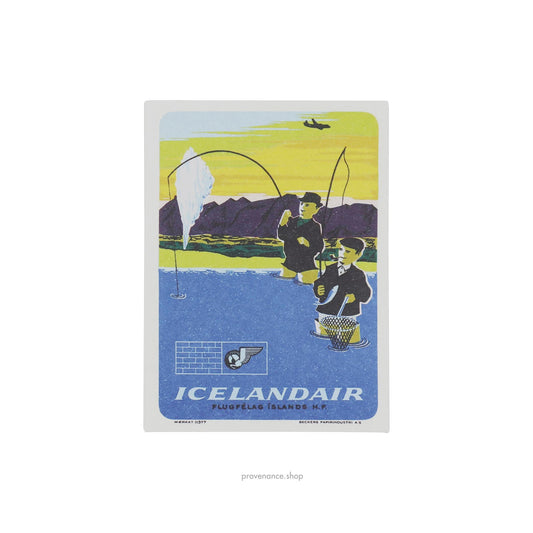 Louis Vuitton Airline Label Postcard Sticker- ICELANDAIR