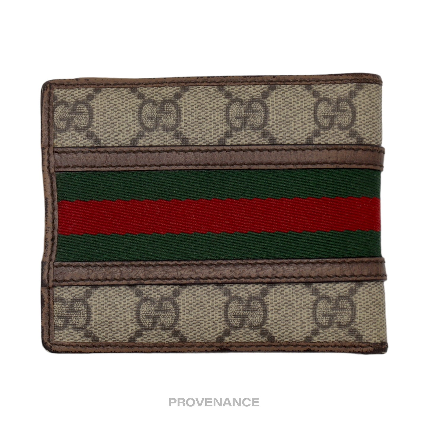 🔴 Gucci Bifold Wallet - GG Marmont Supreme Signature Web