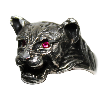 Feline Ruby Ring