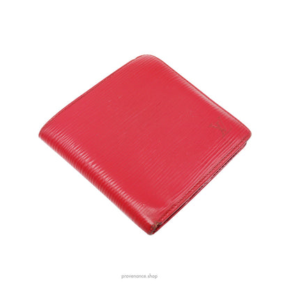 🔴 Louis Vuitton Marco Wallet - Red Epi Leather