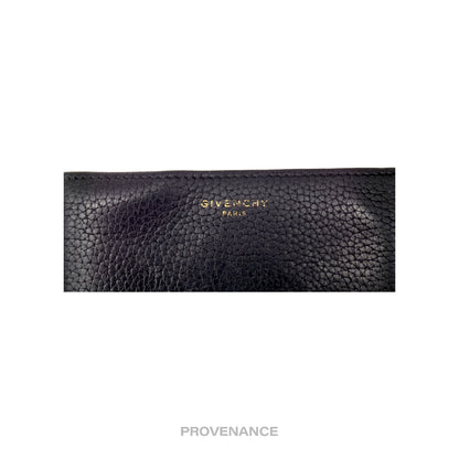 🔴 Givenchy 8CC Logo Bifold Wallet - Black Grained Leather