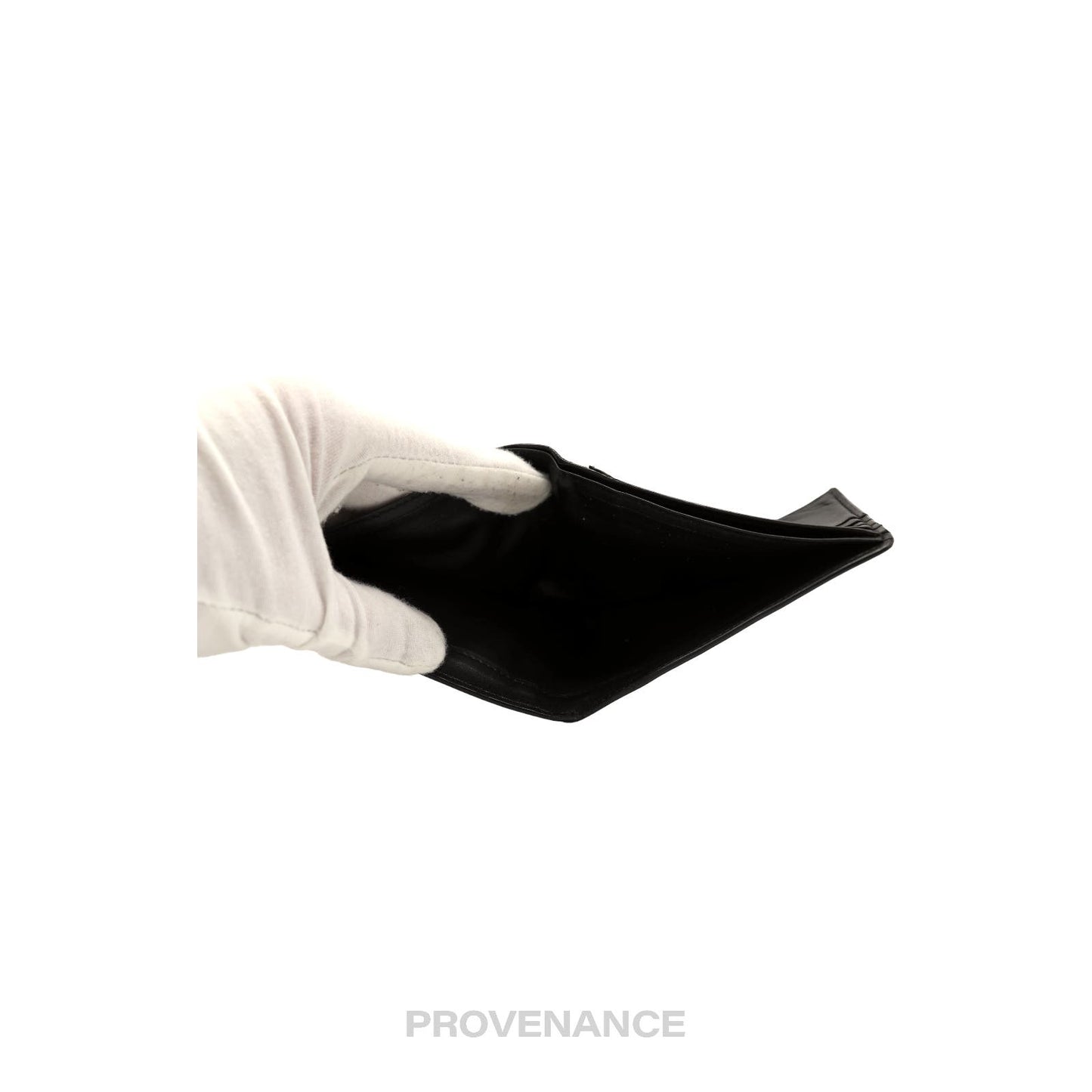 🔴 Saint Laurent Paris SLP Bifold Wallet - Black Leather