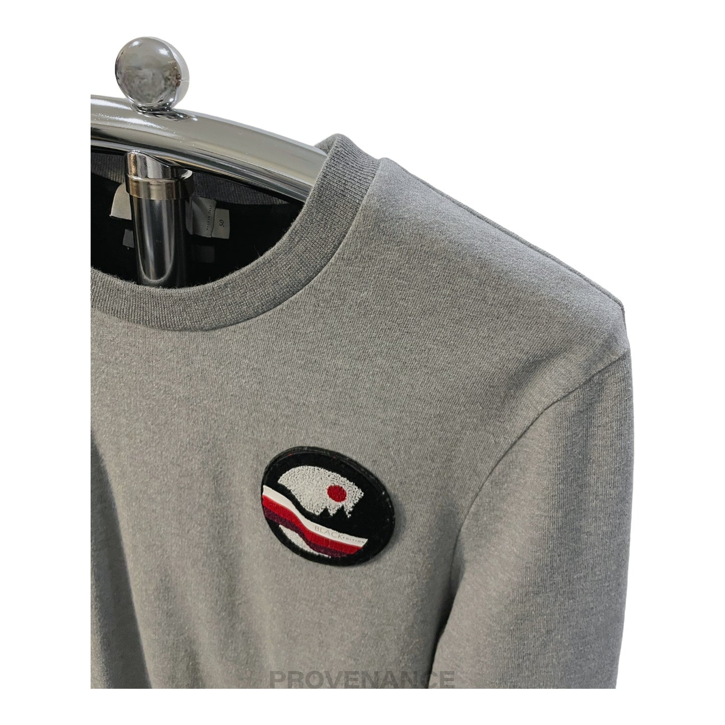 🔴 Canali Crewneck Patch Sweatshirt - Heather Grey