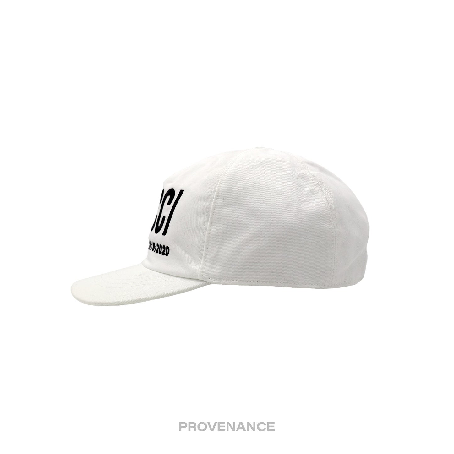 🔴 Gucci Campaign Hat Cap - White