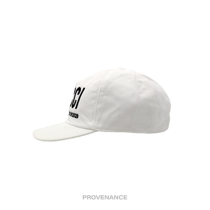 🔴 Gucci Campaign Hat Cap - White