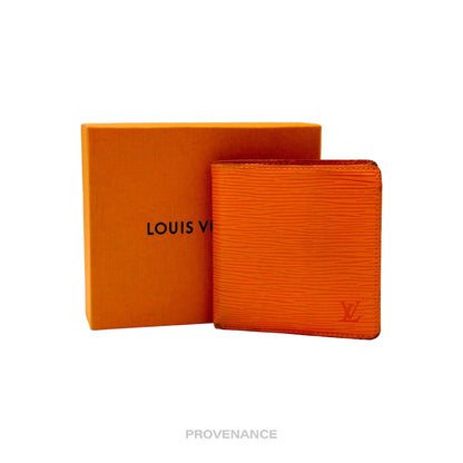 🔴 Louis Vuitton  Marco Wallet - Mandarin Epi Leather