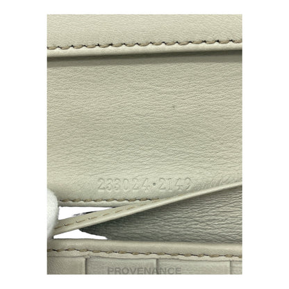 🔴 Gucci Long Wallet - GG Guccisima Chalk Leather