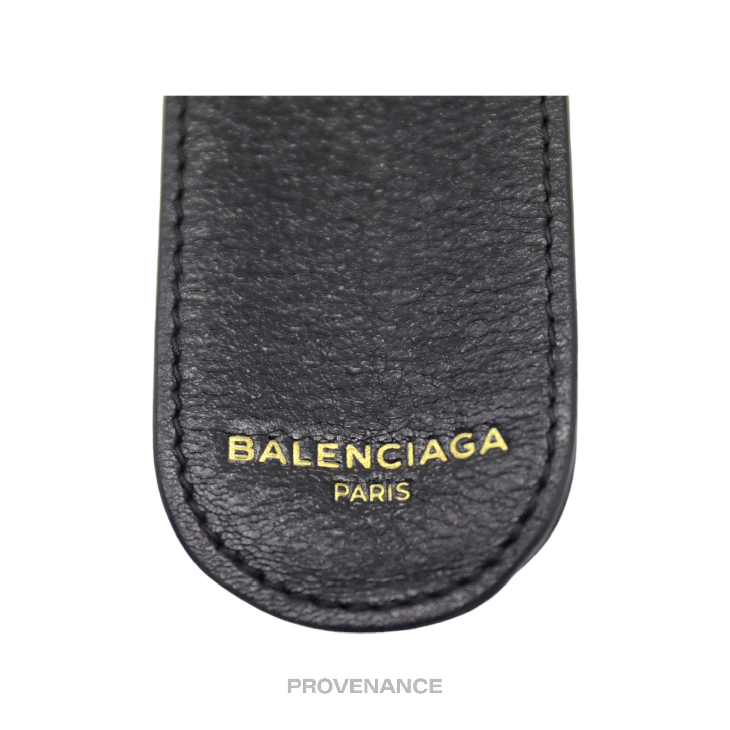 🔴 Balenciaga Slap Bracelet - Black Leather