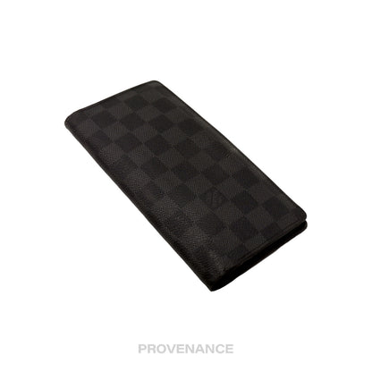 🔴 Louis Vuitton Brazza Long Wallet - Damier Graphite