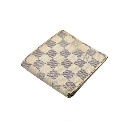 🔴 Louis Vuitton Marco Wallet - Damier Azur