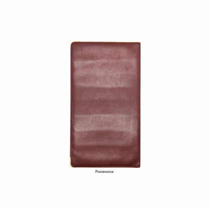 🔴 Cartier Long Wallet - Burgundy Calfskin Leather