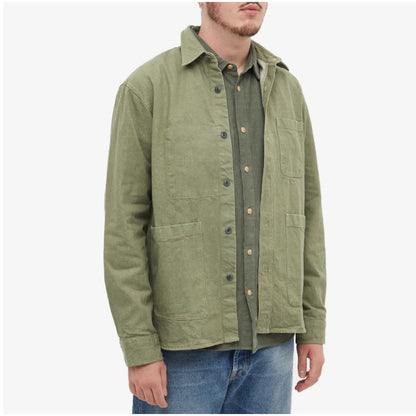 🔴 Officine Générale Theodore Chore Jacket - Light Olive - S