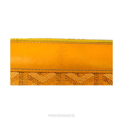 🔴 Goyard Matignon Zipped Wallet - Yellow Goyardine