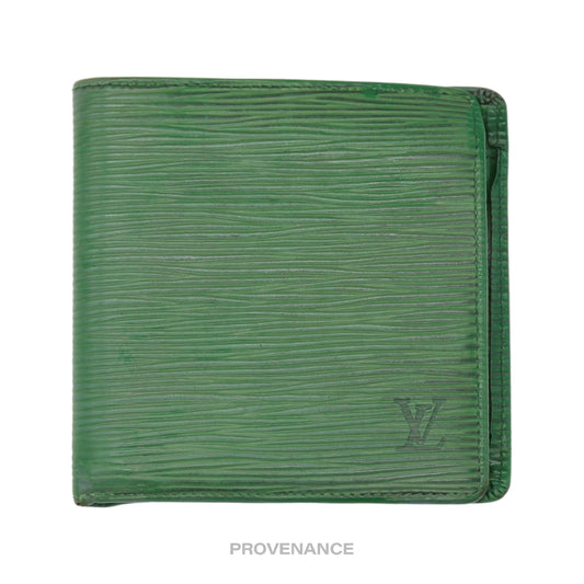 🔴 Louis Vuitton Marco Wallet - Borneo Green Epi Leather