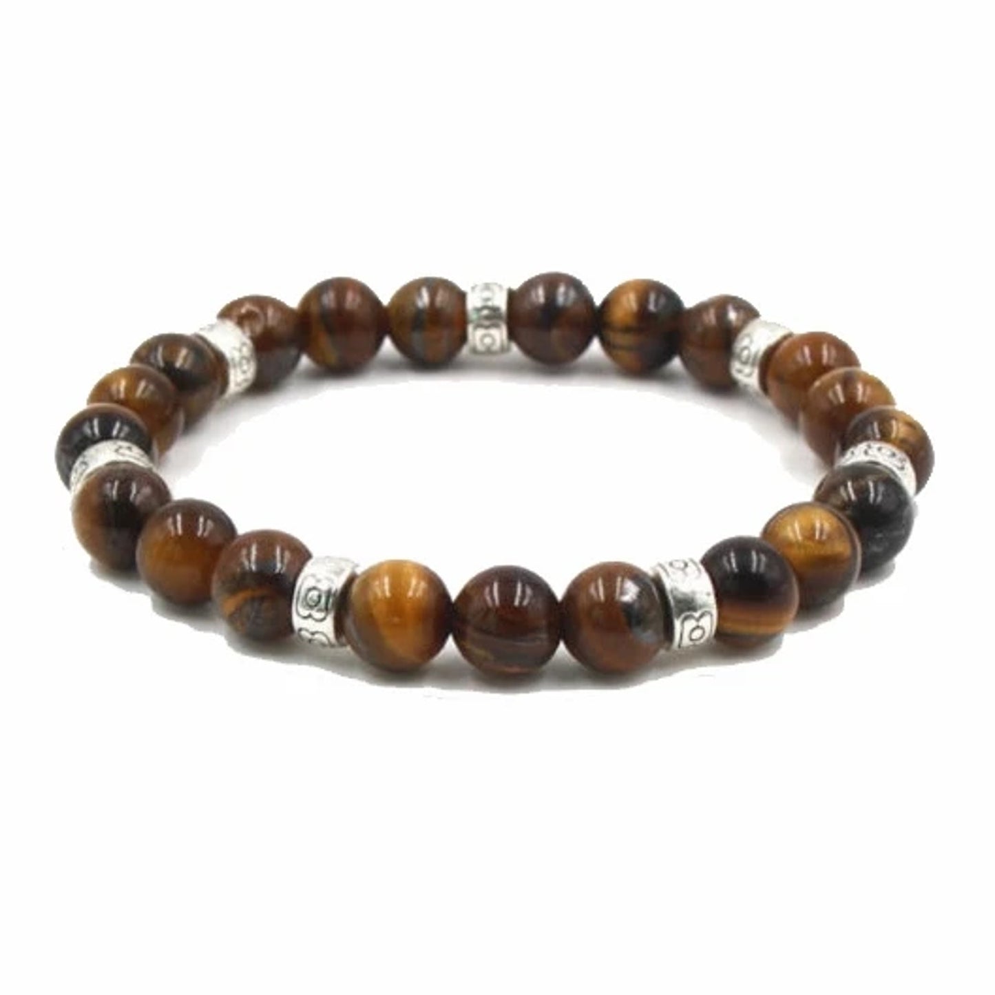 🔴 Bracelet - Tiger's Eye & Silver