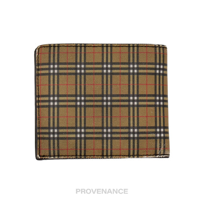 🔴 Burberry Bifold Wallet - Micro Nova Check