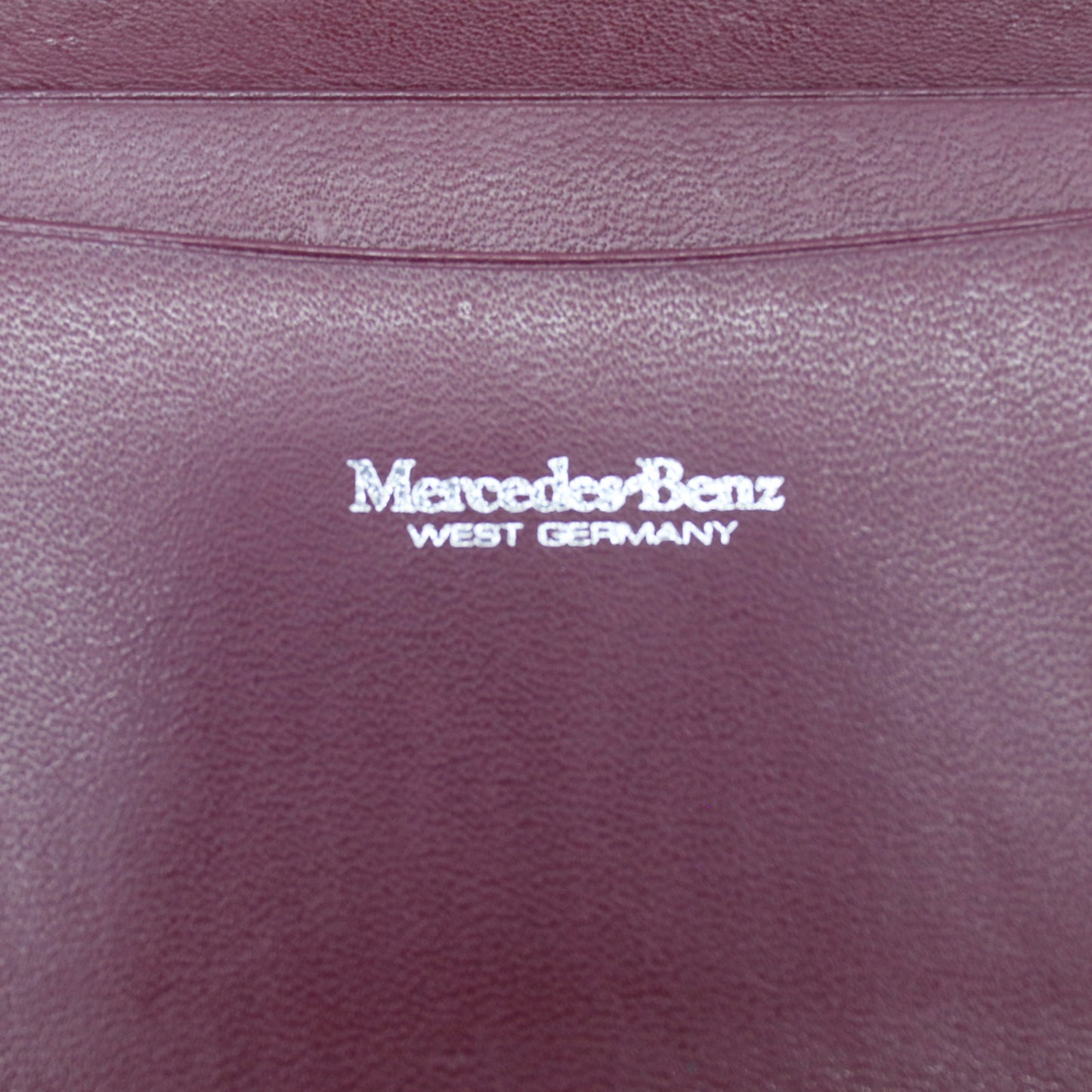 🔴 Mercedes Benz West Germany ID Card Wallet - Burgundy