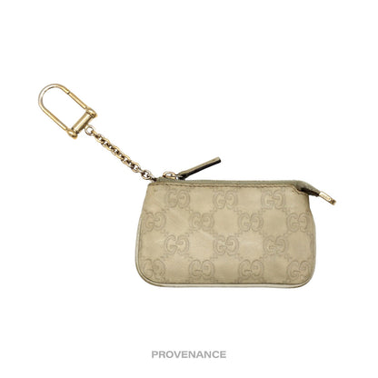 🔴 Gucci Key Pouch Cles - Cream GG Guccissima Leather