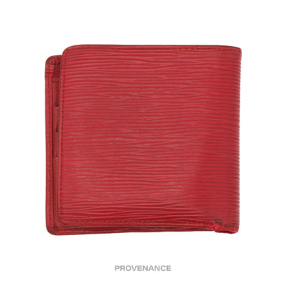 🔴 Louis Vuitton Marco Wallet - Red Epi Leather