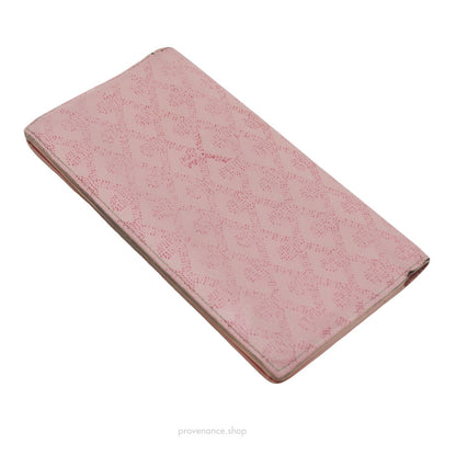 🔴 Goyard Richelieu Long Wallet - Pink Goyardine