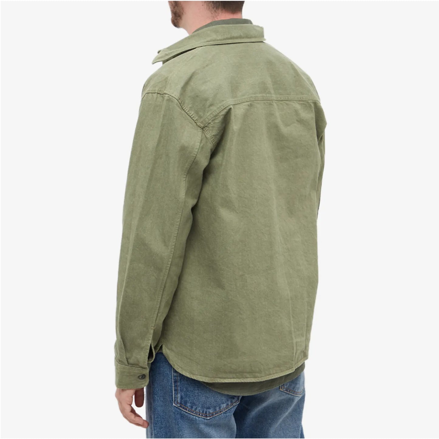 🔴 Officine Générale Theodore Chore Jacket - Light Olive - S