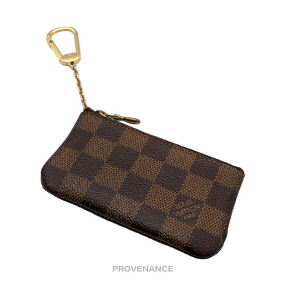 🔴 Louis Vuitton Key Pouch Cles -  Damier Ebene