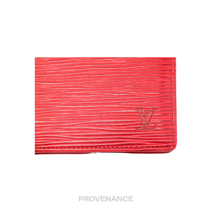 🔴 Louis Vuitton Marco Wallet - Red Epi Leather