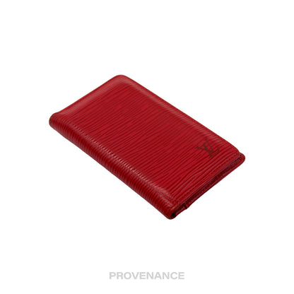 🔴 Louis Vuitton Pocket Organizer - Red Epi Leather