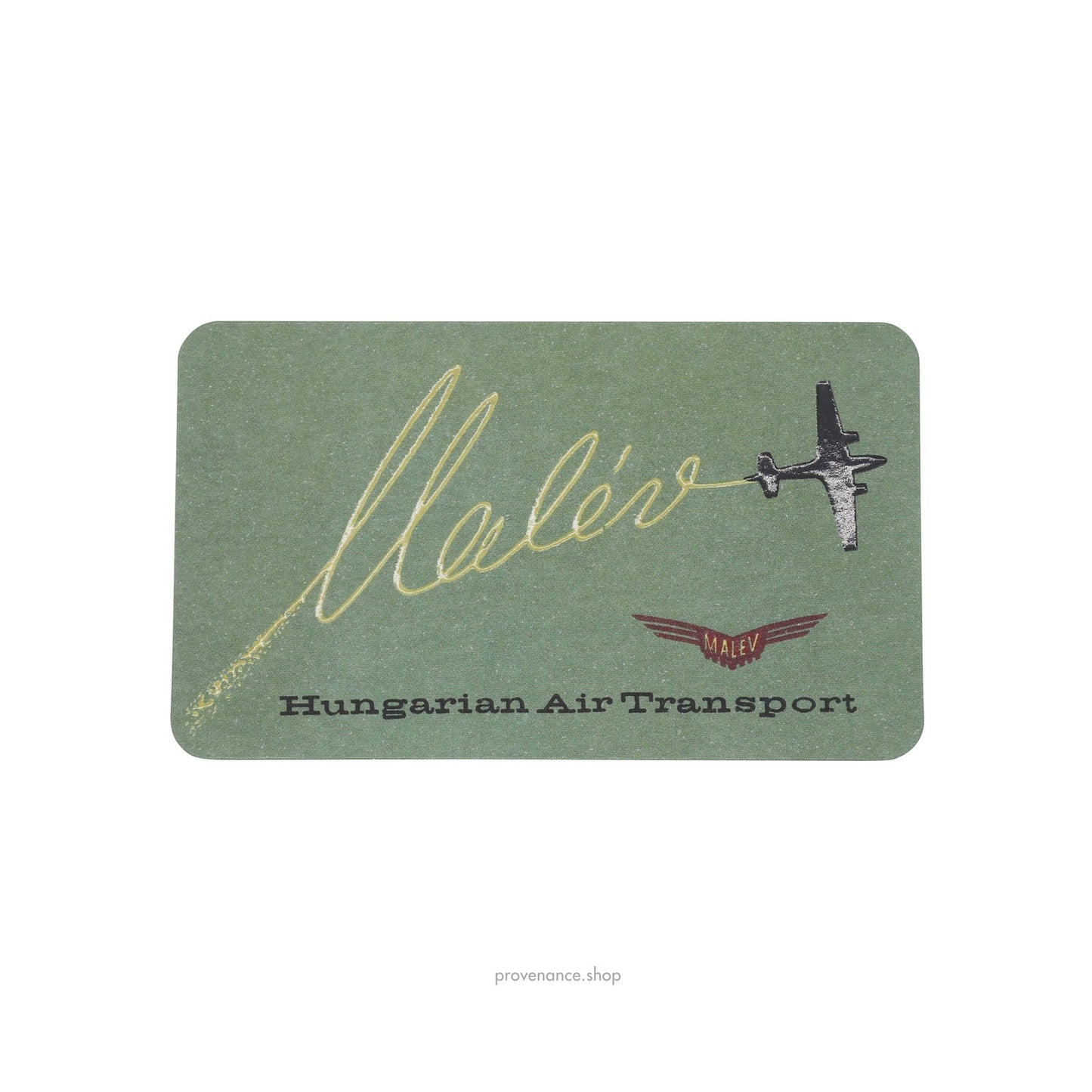 🔴 Louis Vuitton Airline Label Postcard Sticker- Hungarian Air Transport