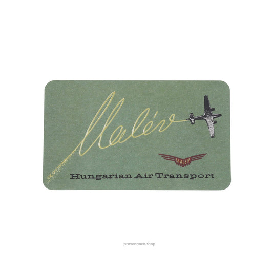 🔴 Louis Vuitton Airline Label Postcard Sticker- Hungarian Air Transport