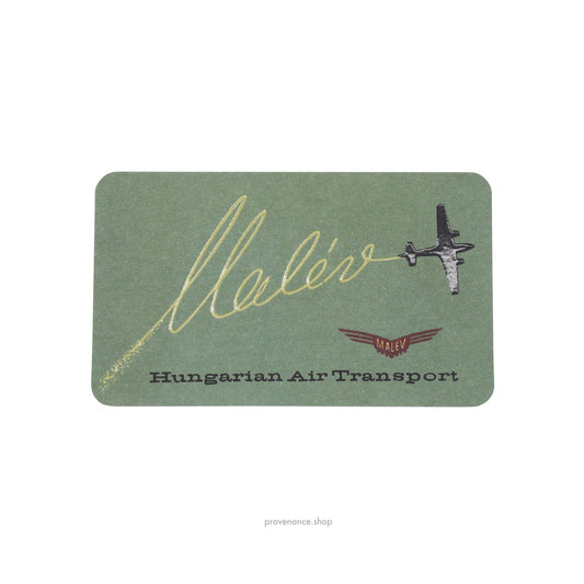 🔴 Louis Vuitton Airline Label Postcard Sticker- Hungarian Air Transport