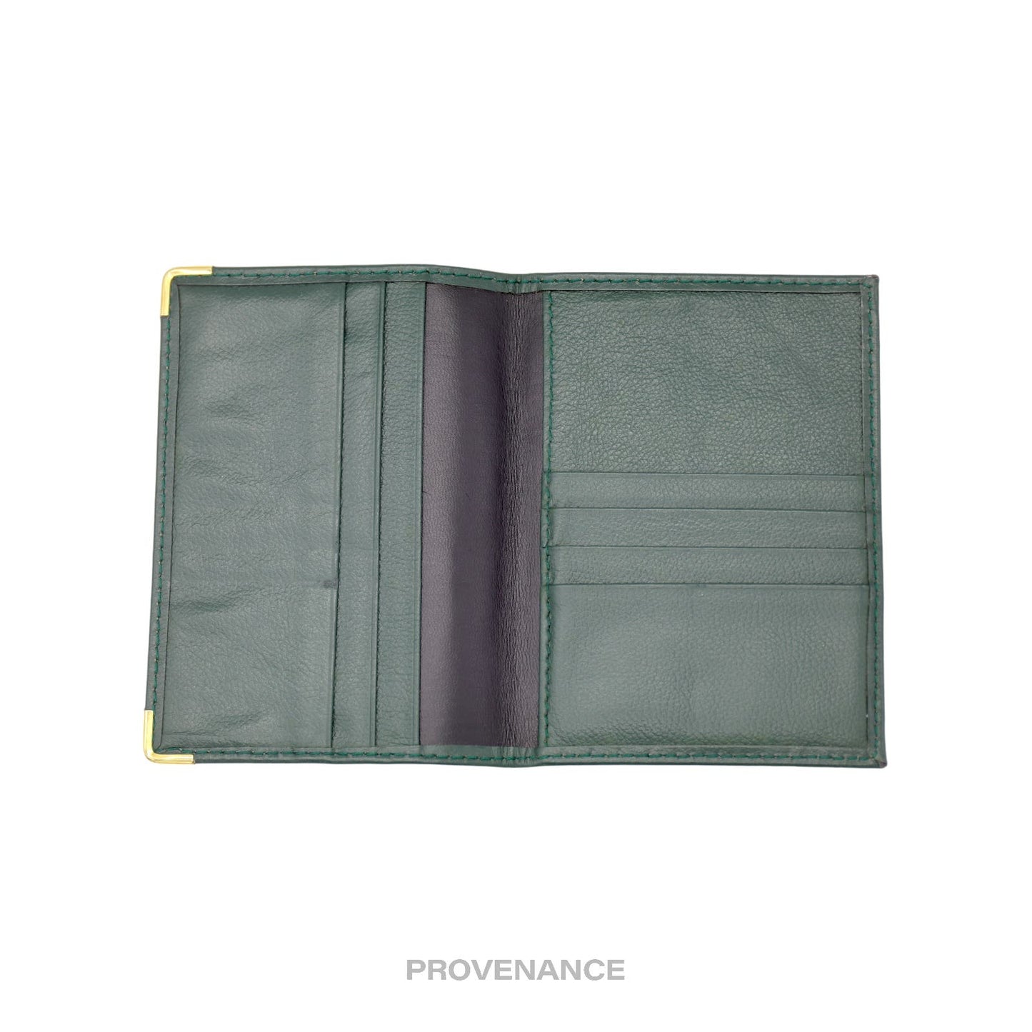 🔴 Rolex Crown Passport Wallet - Forest Green Leather