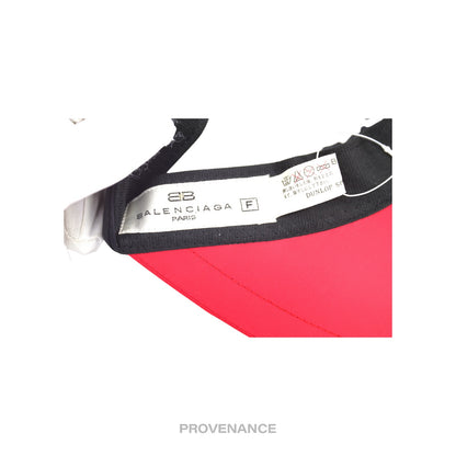 🔴 Balenciaga Visor - Black/Red