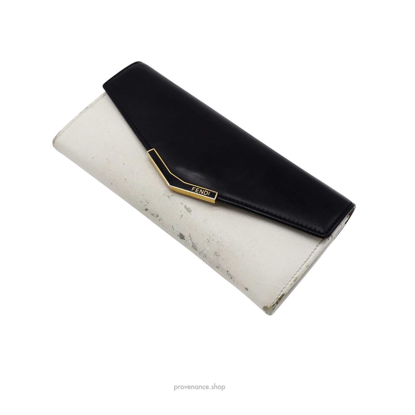 🔴 Fendi Long Wallet - Black Leather