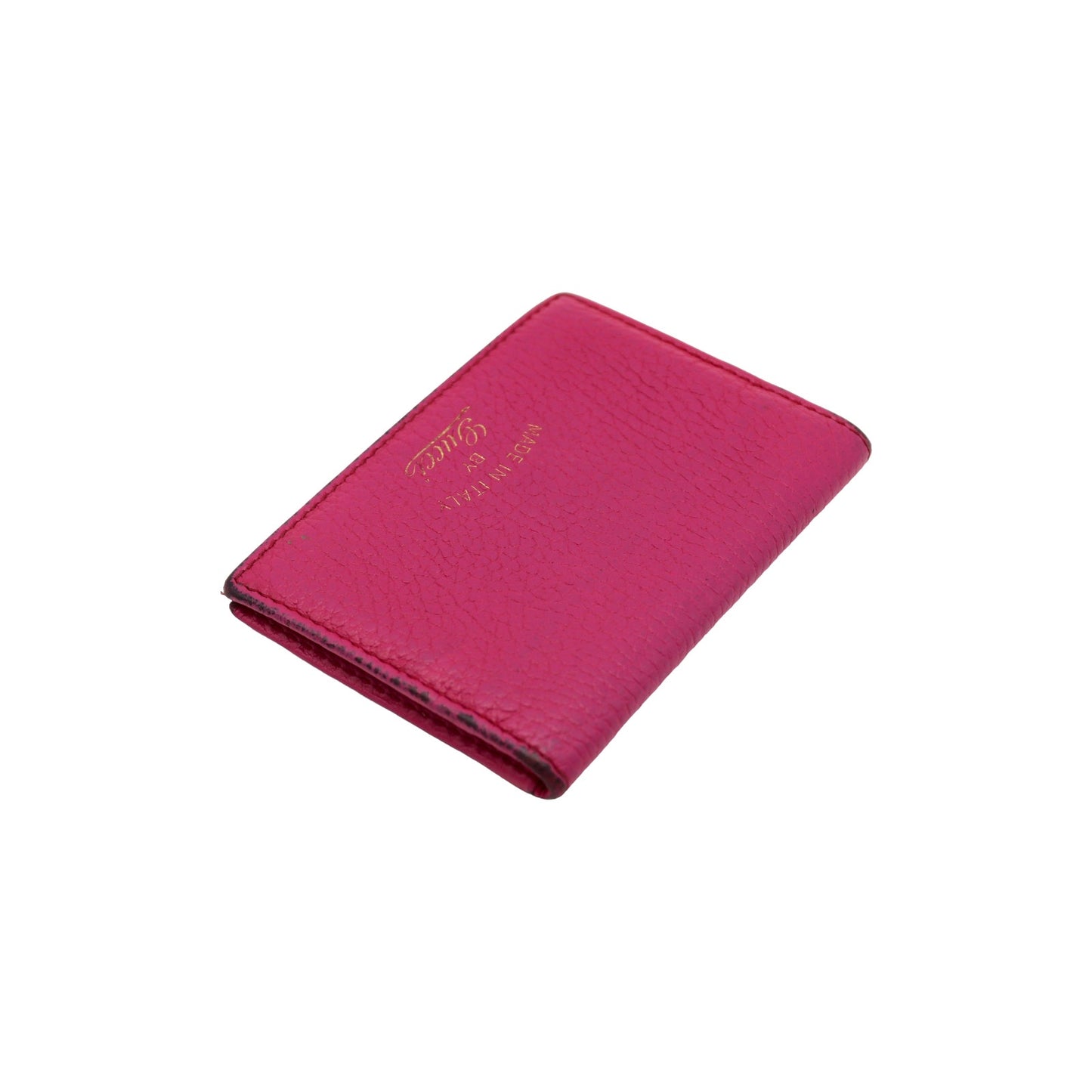 🔴 Gucci Pocket Organizer Wallet - Pink Tumbled Leather