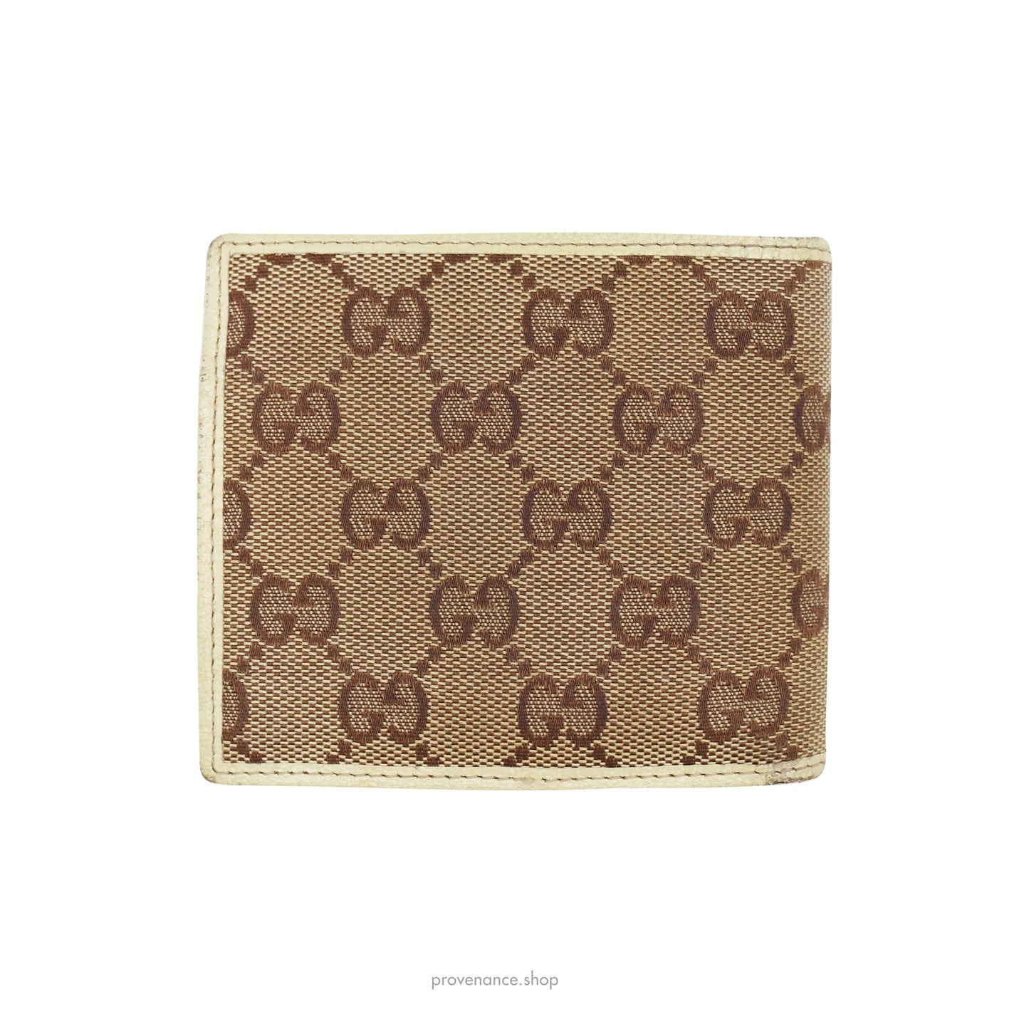 🔴 Gucci  GG Canvas Bifold Wallet - Brown