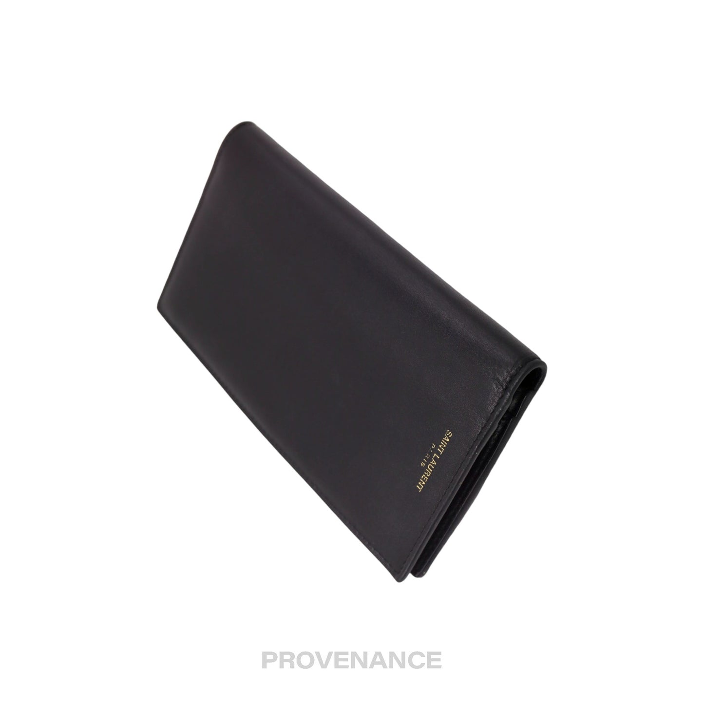 🔴 Saint Laurent Paris SLP Long Wallet - Black