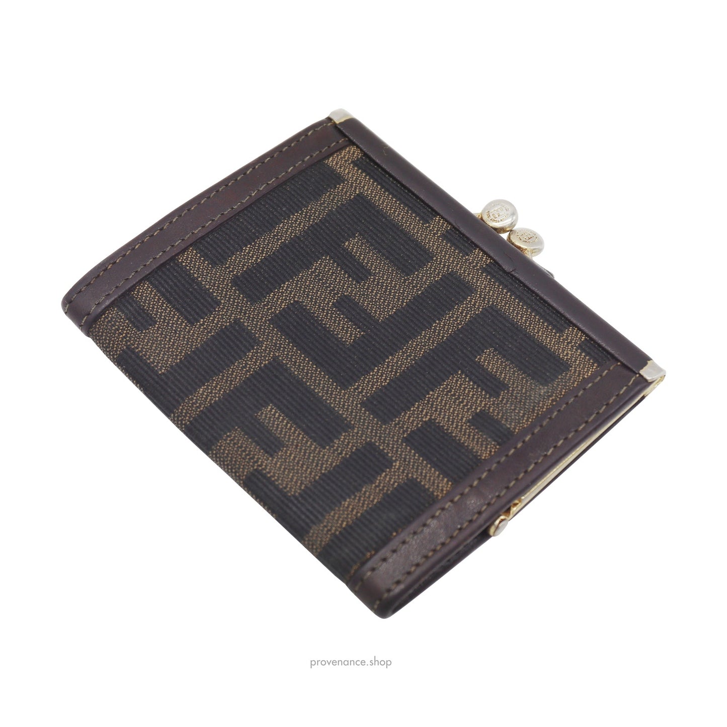 🔴 Fendi Snap Wallet - FF Zucca