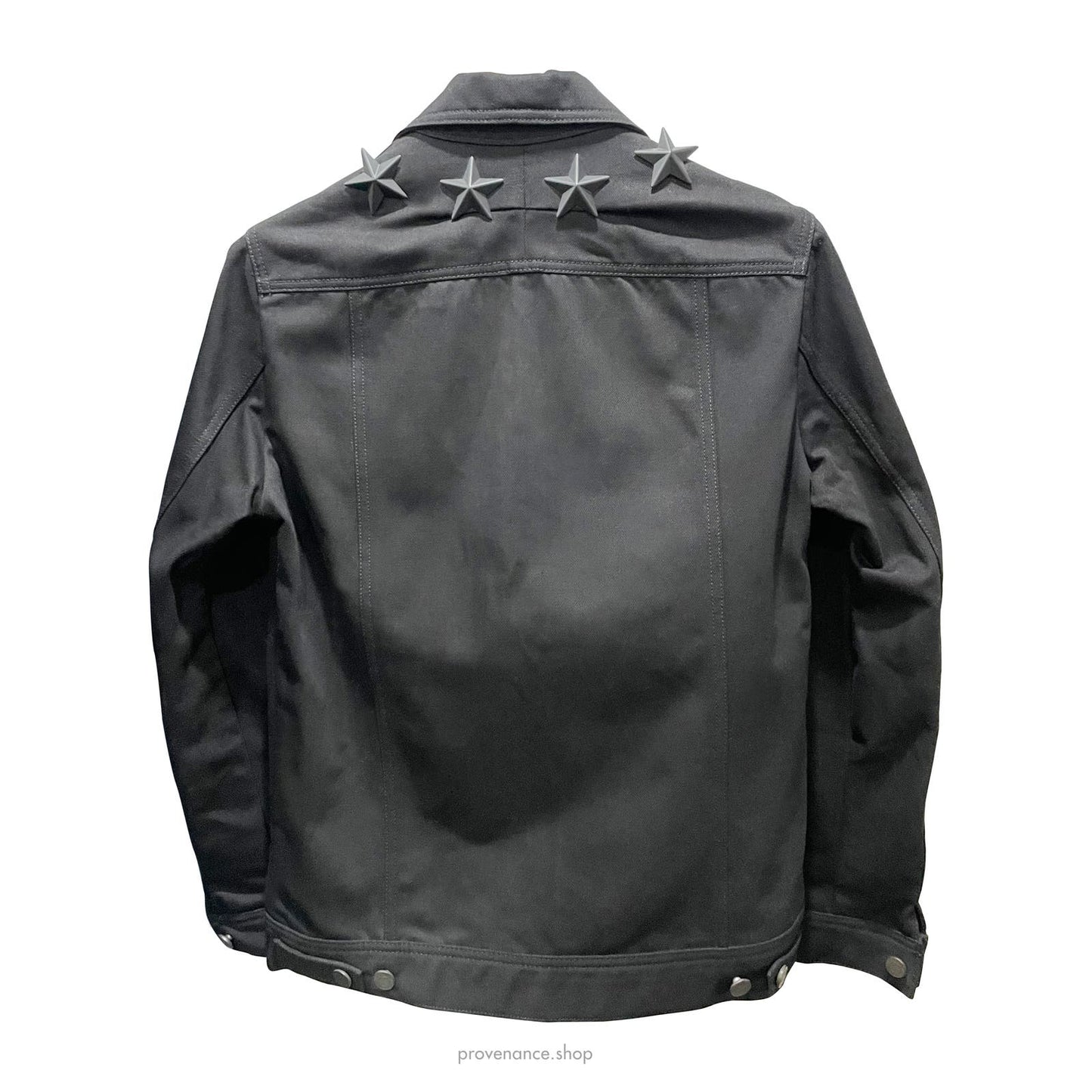 🔴 Givenchy Star-Studded Denim Jacket - Black