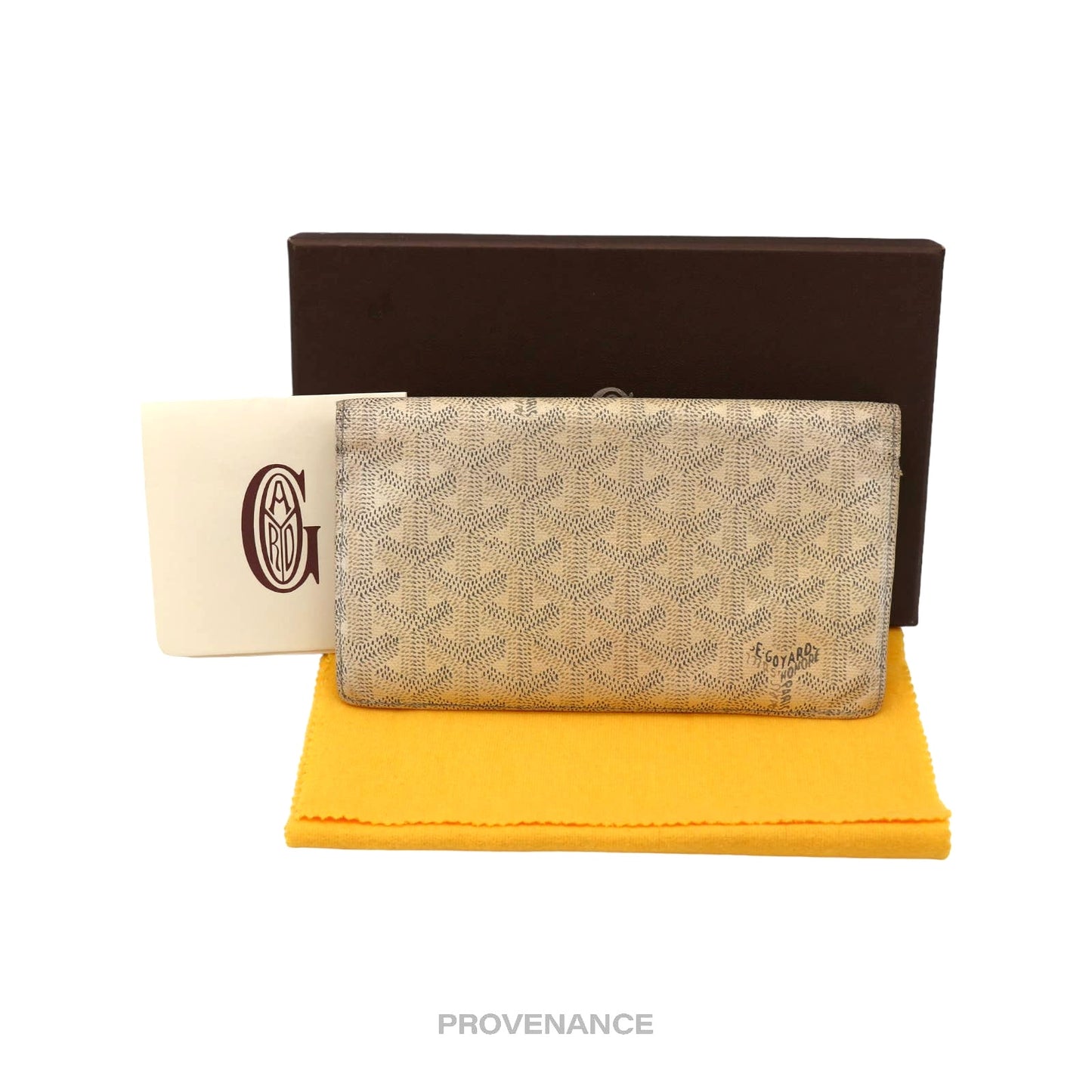 🔴 Goyard Richelieu Long Wallet - White Goyardine