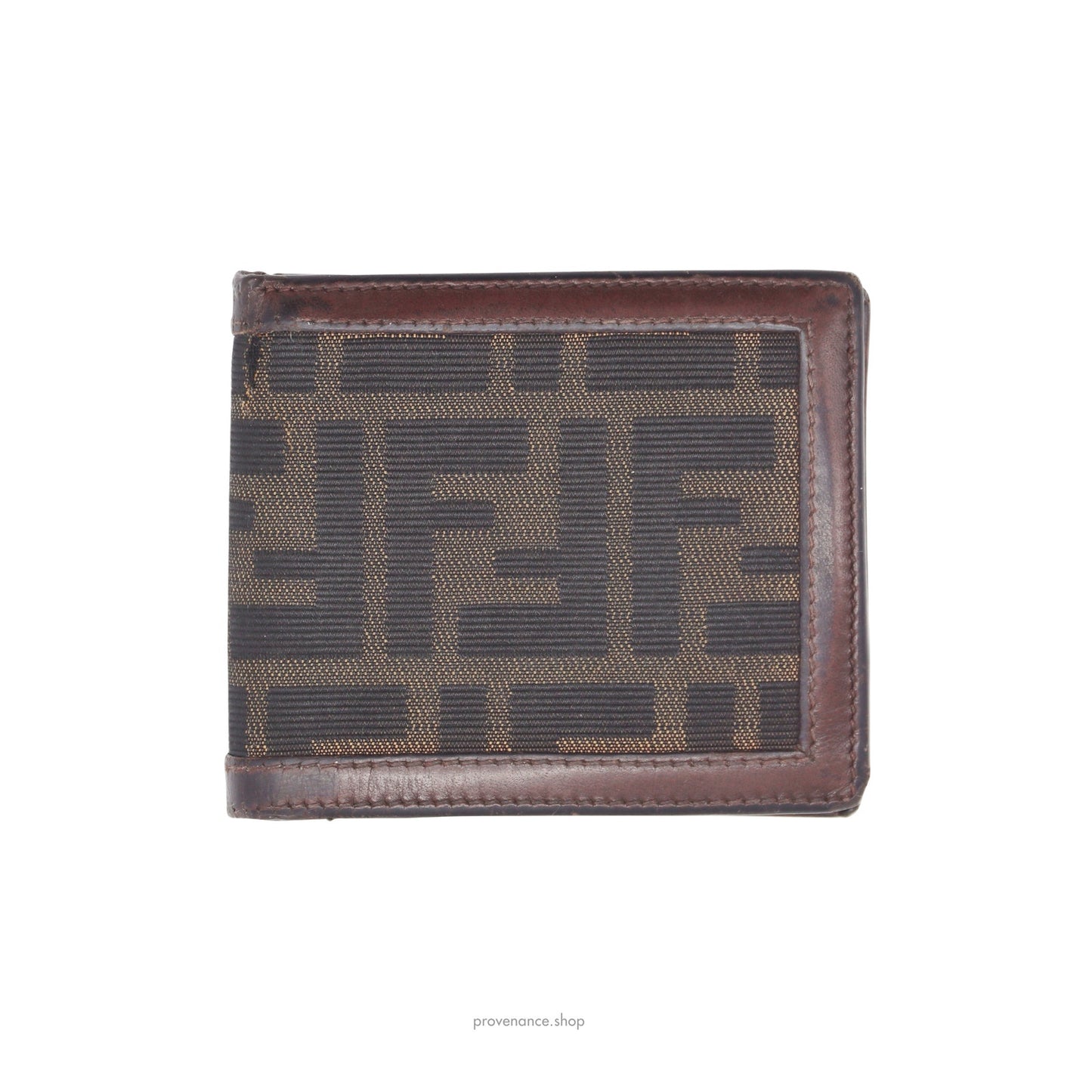 🔴 Fendi ID Bifold Wallet - FF Zucca