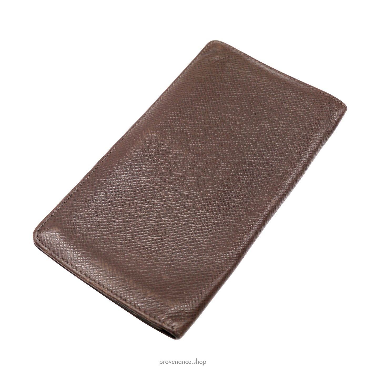 🔴 Louis Vuitton Brazza Long Wallet - Grizzli Taiga Leather