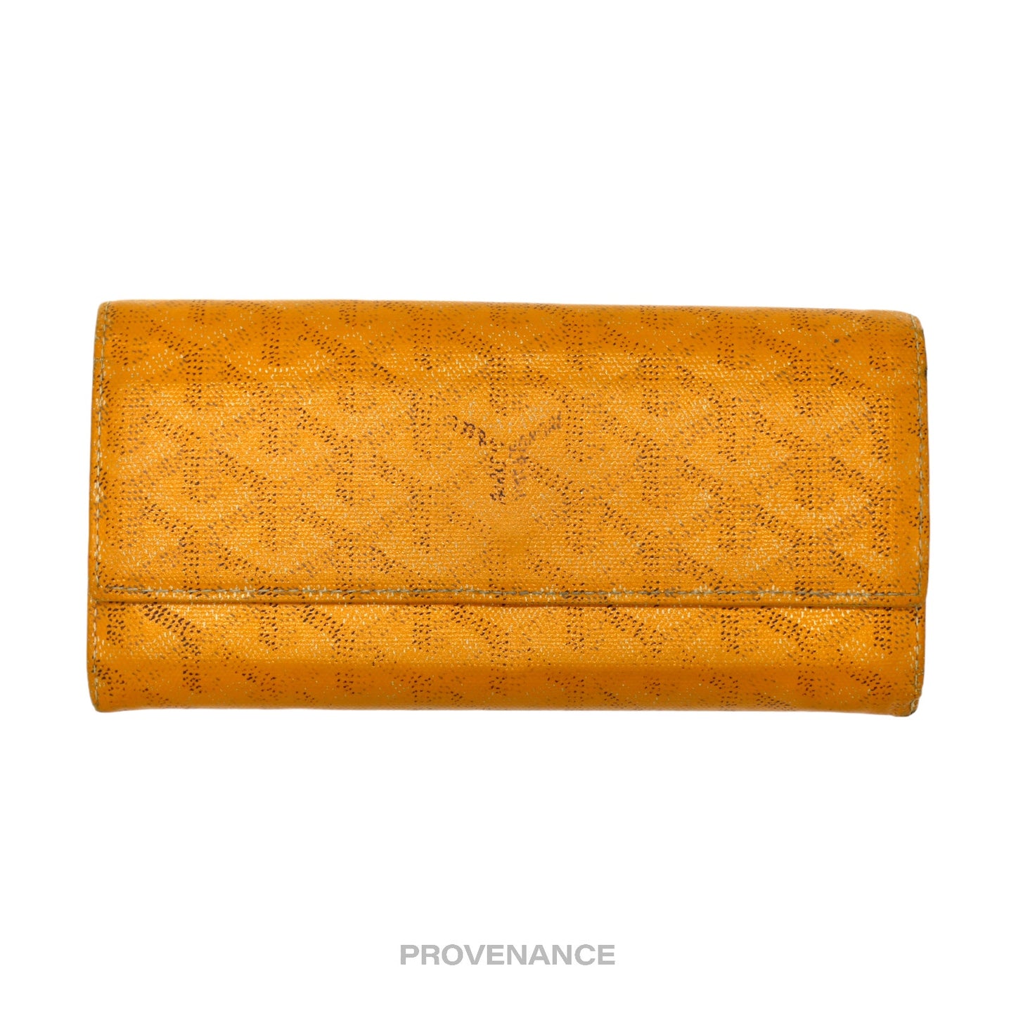 🔴 Goyard Varenne Long Wallet - Yellow Goyardine