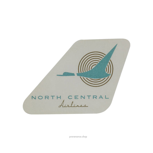 🔴Airline Label Postcard Sticker- NORTH CENTRAL