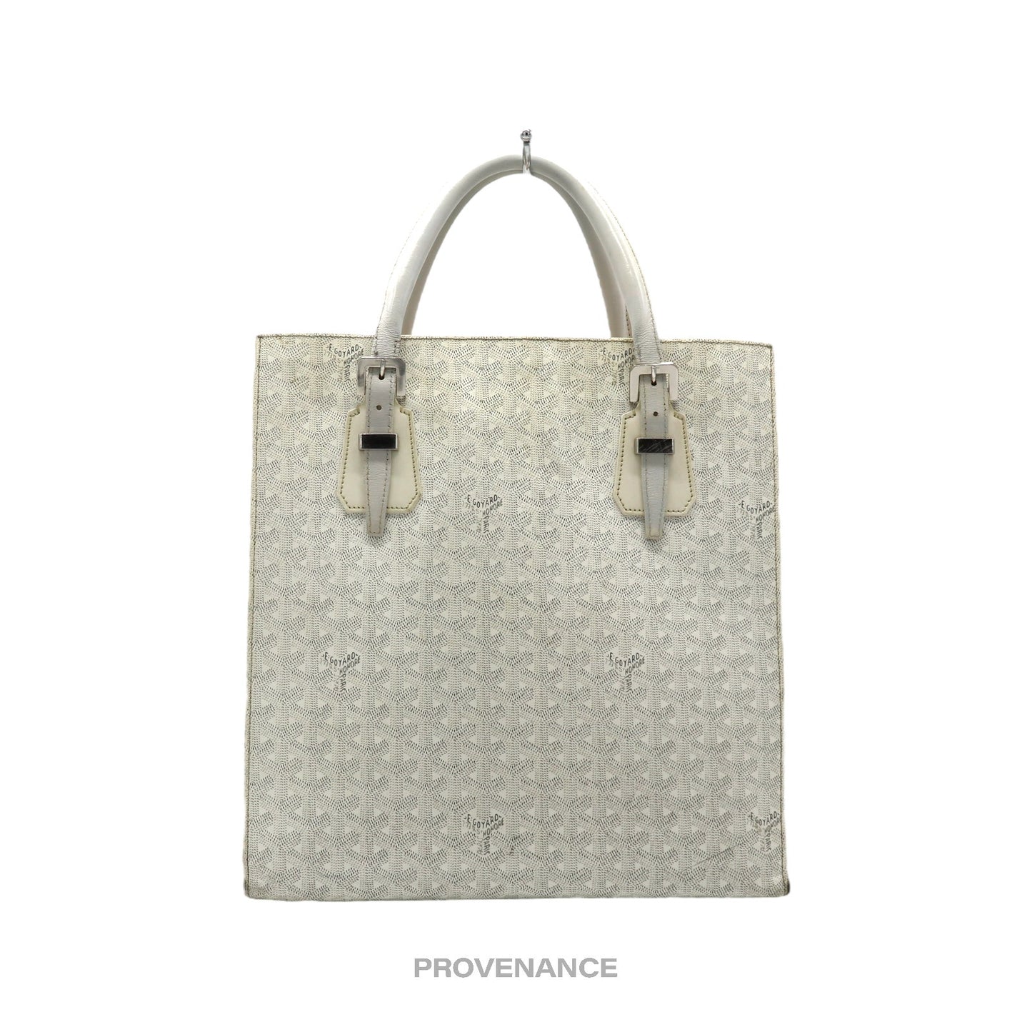 🔴 Goyard Comores Tote Bag - White Goyardine