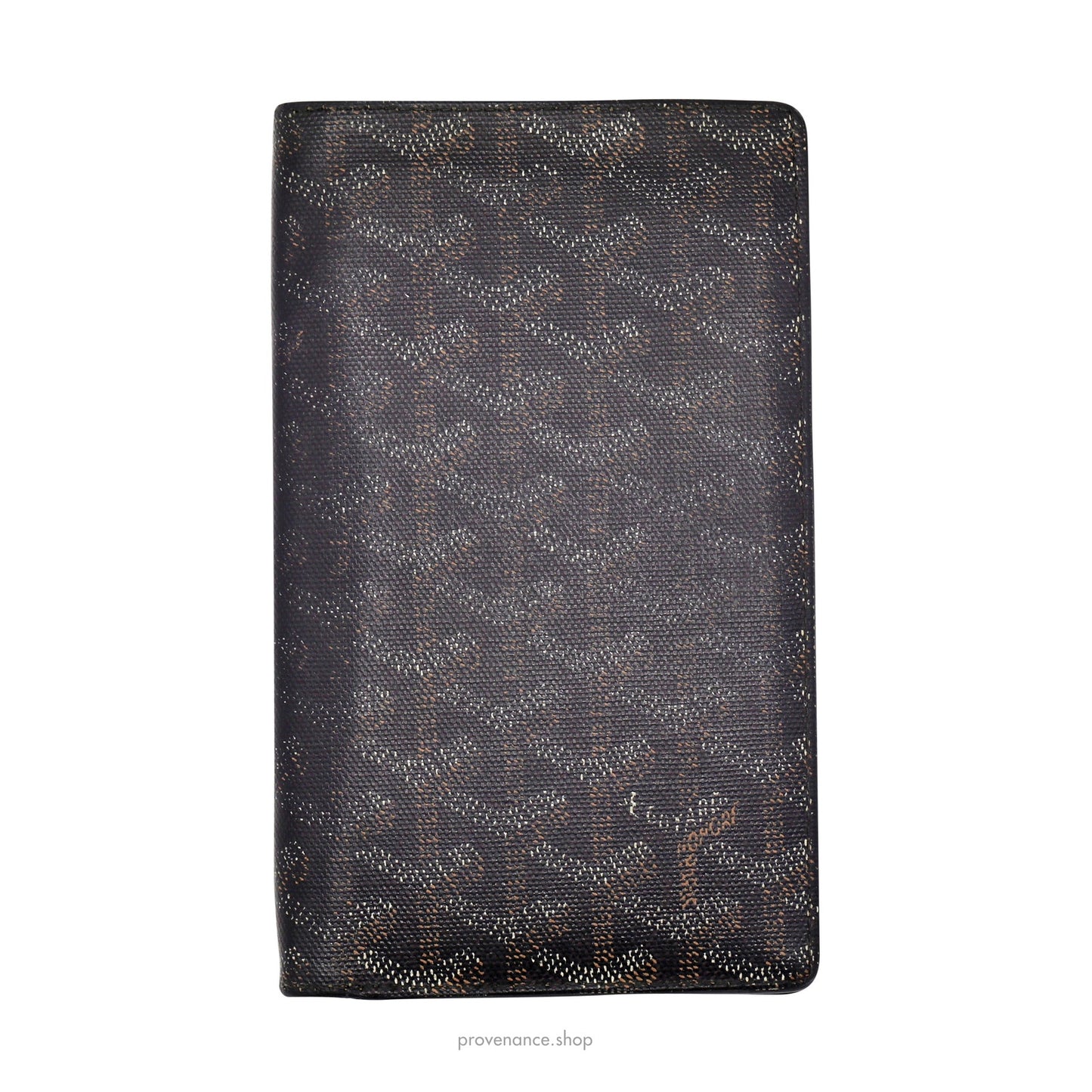 🔴 St. Roch Vertical Long Wallet - Black Goyardine