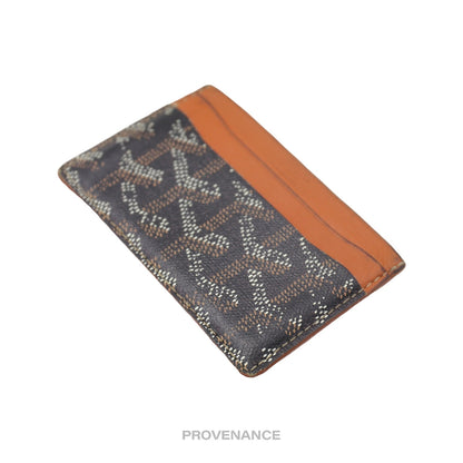 🔴 Goyard Saint Sulpice Card Holder - Black/Tan Goyardine