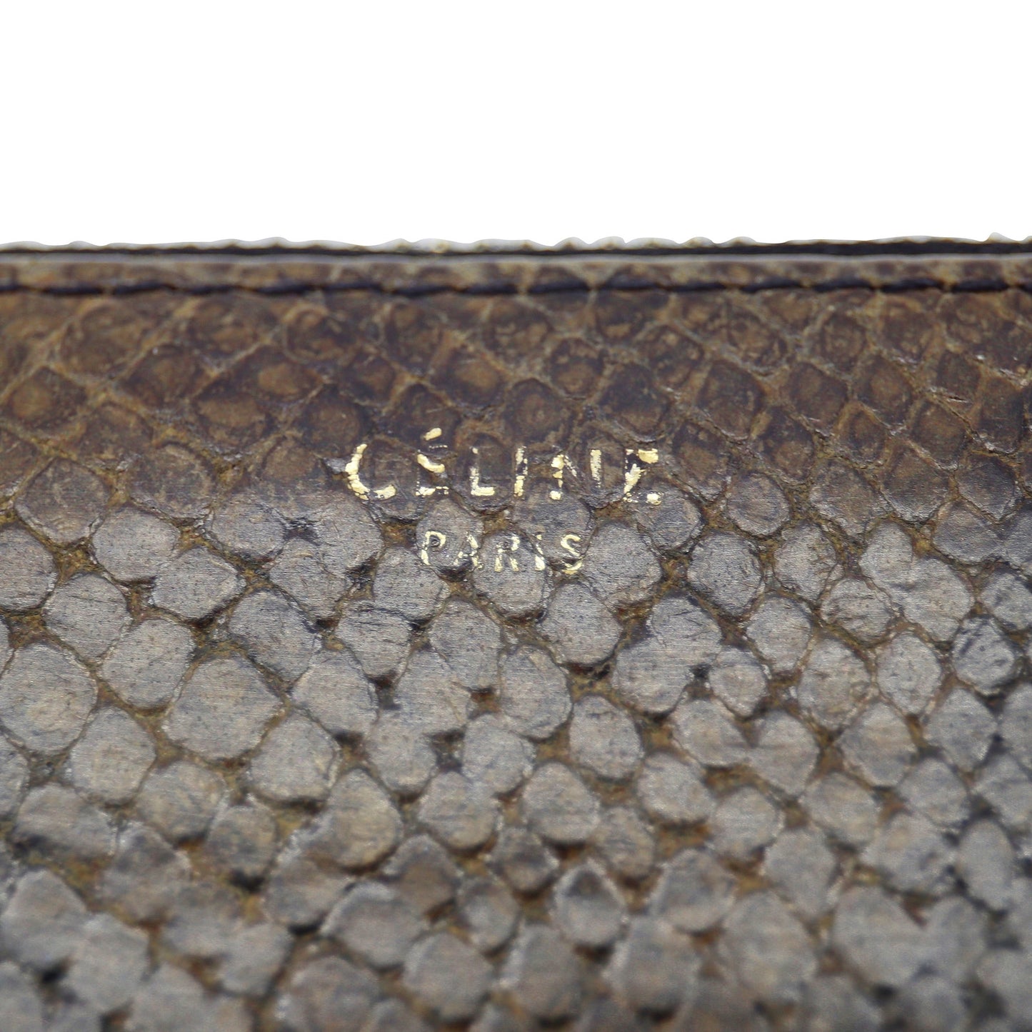 🔴 Celine Multifunction Zip Wallet - Black/Python