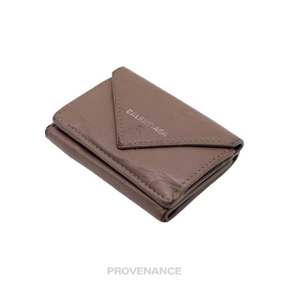 🔴 Balenciaga Papier Mini Wallet - Grey